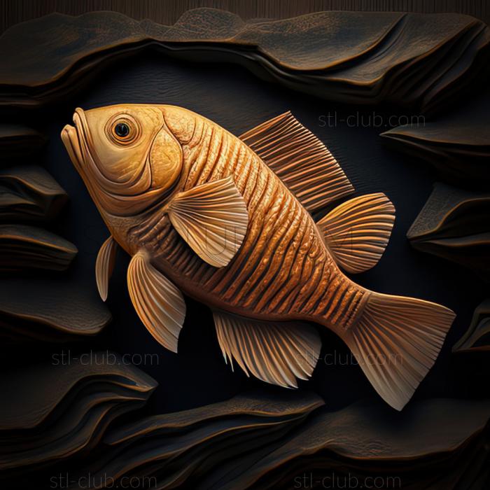 3D model st Rhineloricaria fish (STL)